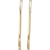 B ESSENTIAL-IP GOLD STEEL EARRINGS WITH NATURAL DIAMOND