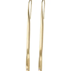 B ESSENTIAL-IP GOLD STEEL EARRINGS WITH NATURAL DIAMOND