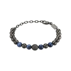 B FENCE-IP GUN STEEL BRACELET WITH SODALITE STONE