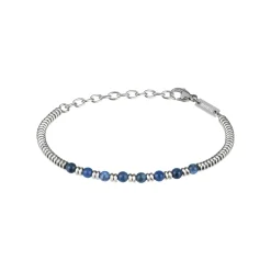 B FENCE-STAINLESS STEEL BRACELET WITH SODALITE STONE