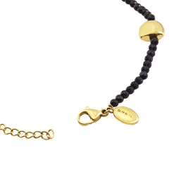 B ROCKS-SANDSTONE AND GOLD-COLORED STEEL BRACELET