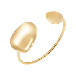 B WHISPER-IP GOLD STEEL BANGLE