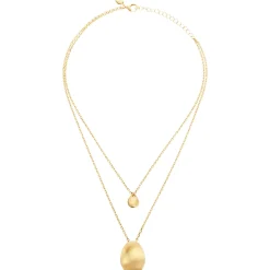 B WHISPER-IP GOLD STEEL NECKLACE