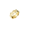 B WHISPER-IP GOLD STEEL RING