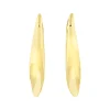 B WHISPER-STAINLESS STEEL EARRINGS - GOLD COLORED