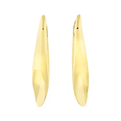 B WHISPER-STAINLESS STEEL EARRINGS - GOLD COLORED
