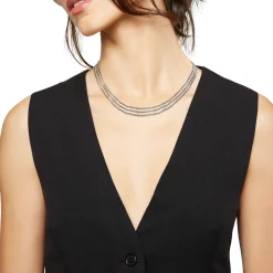 B WIRED-STAINLESS STEEL NECKLACE