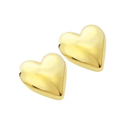 BIG HEART-STAINLESS STEEL CLIP-ON EARRINGS
