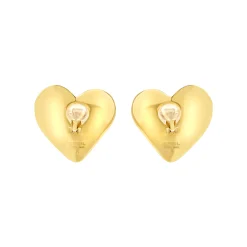 BIG HEART-STAINLESS STEEL CLIP-ON EARRINGS