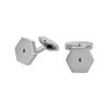 BLACK DIAMOND-STAINLESS STEEL CUFFLINKS