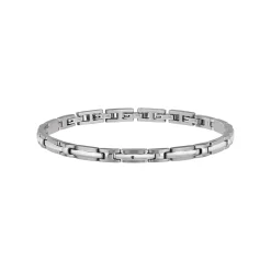 BLACK DIAMOND-STEEL BRACELET WITH BLACK DIAMOND