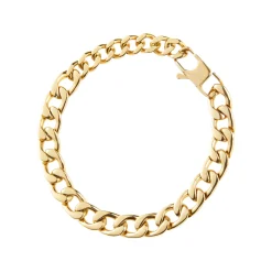 BLOCK CHAIN-IP GOLD STEEL BRACELET