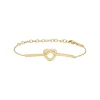 B&ME-POLISHED IP GOLD STEEL BRACELET