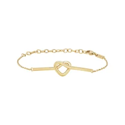 B&ME-POLISHED IP GOLD STEEL BRACELET