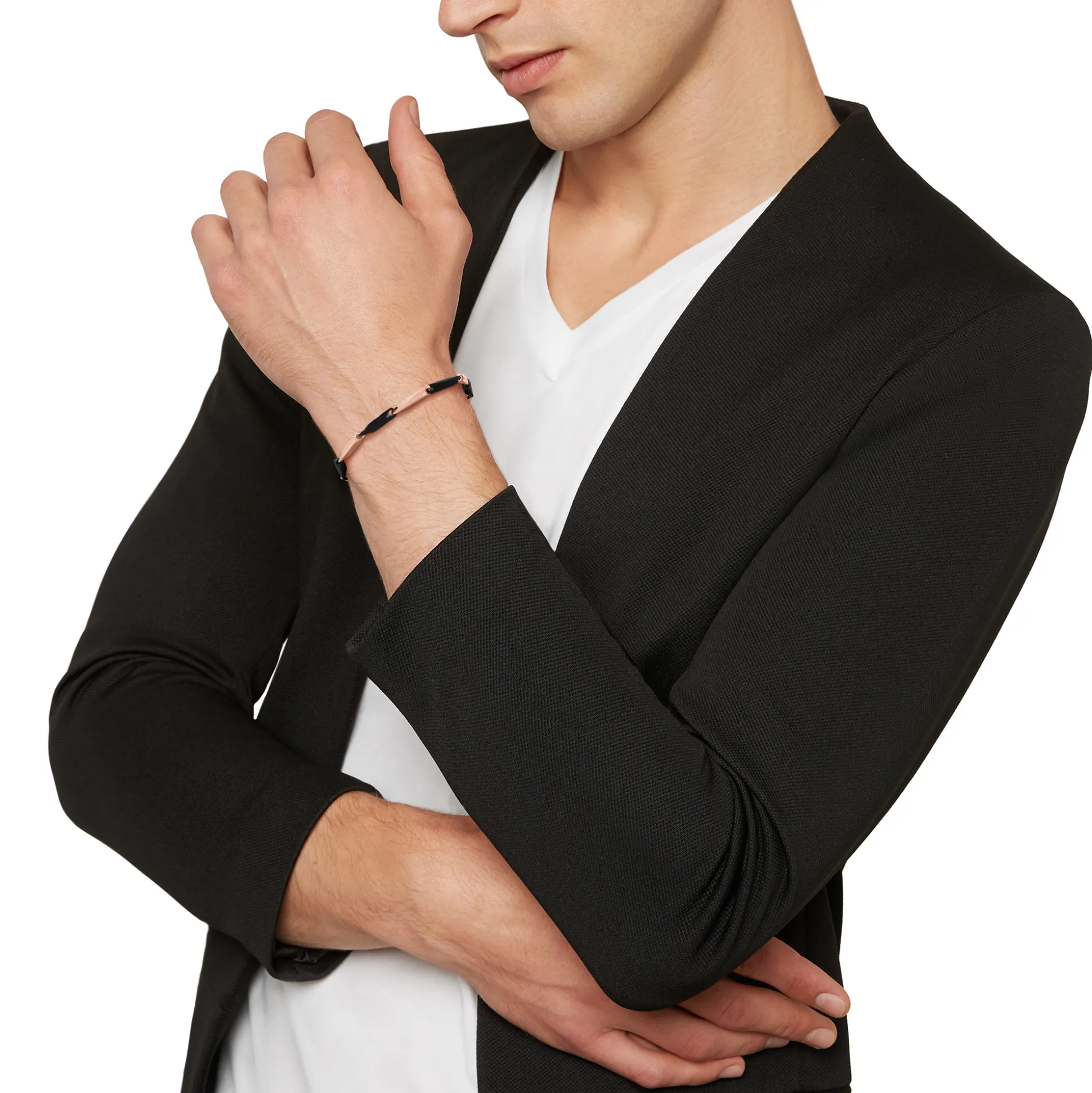 BOLD-TWO-COLOR STEEL BRACELET