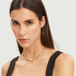 BUBBLE-BUBBLE IP GOLD NECKLACE