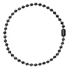 BUBBLE-GUN COLORED STAINLESS STEEL NECKLACE
