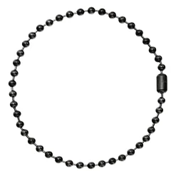 BUBBLE-GUN COLORED STAINLESS STEEL NECKLACE