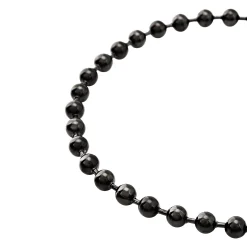 BUBBLE-GUN COLORED STAINLESS STEEL NECKLACE