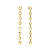 BUBBLE-STAINLESS STEEL EARRINGS - GOLD COLORED