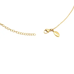 BUBBLE-STAINLESS STEEL NECKLACE - GOLD COLORED