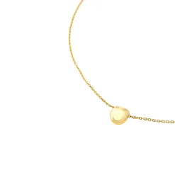 BUBBLE-STAINLESS STEEL NECKLACE - GOLD COLORED