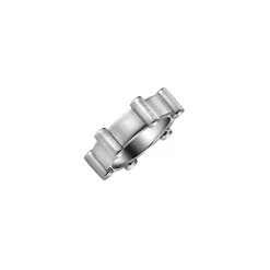 BULLET-Men's polished and satin stainless steel ring