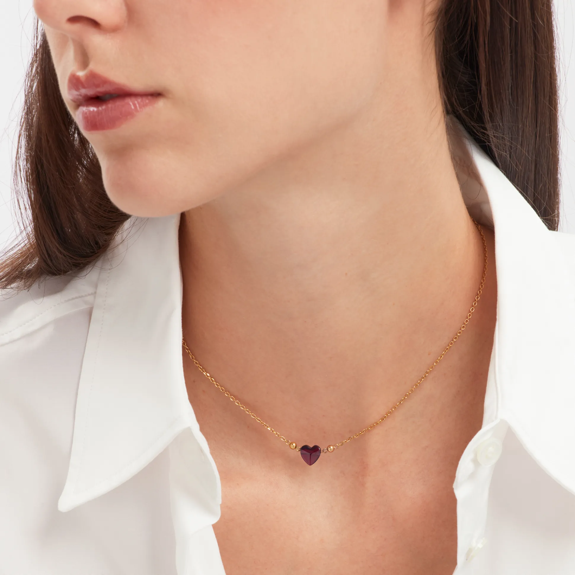 CANDY-CANDY RHODOLITE NECKLACE
