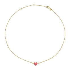 CANDY-GOLD-COLOURED STEEL NECKLACE