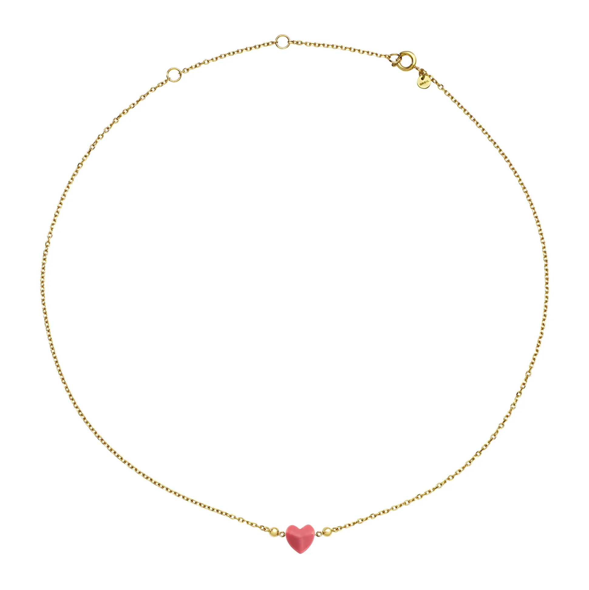 CANDY-GOLD-COLOURED STEEL NECKLACE