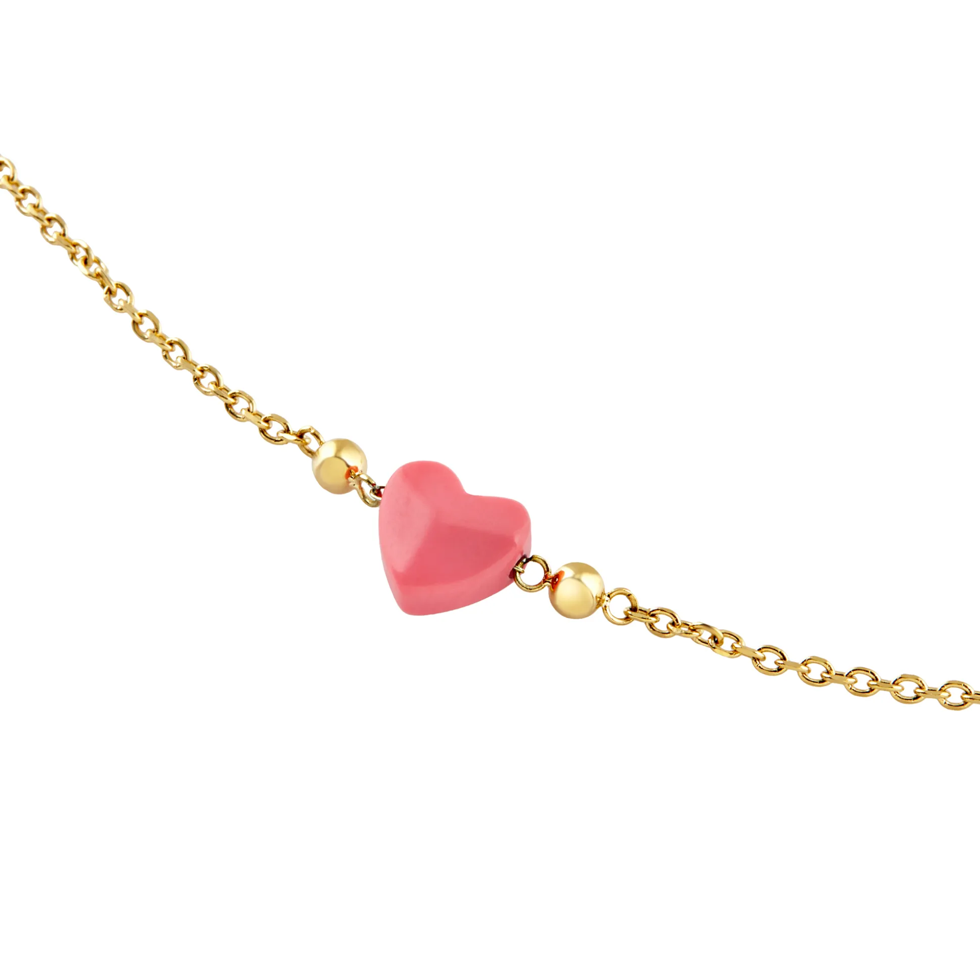 CANDY-GOLD-COLOURED STEEL NECKLACE