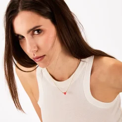 CANDY-GOLD-COLOURED STEEL NECKLACE