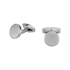CARVE-STAINLESS STEEL CUFFLINKS