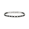 CERAMIC BRICK-POLISHED STEEL BRACELET WITH CERAMIC