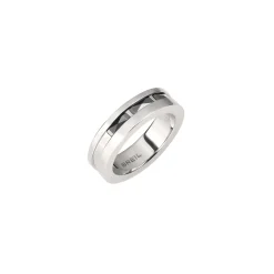 CERAMIC BRICK-POLISHED STEEL RING WITH CERAMIC