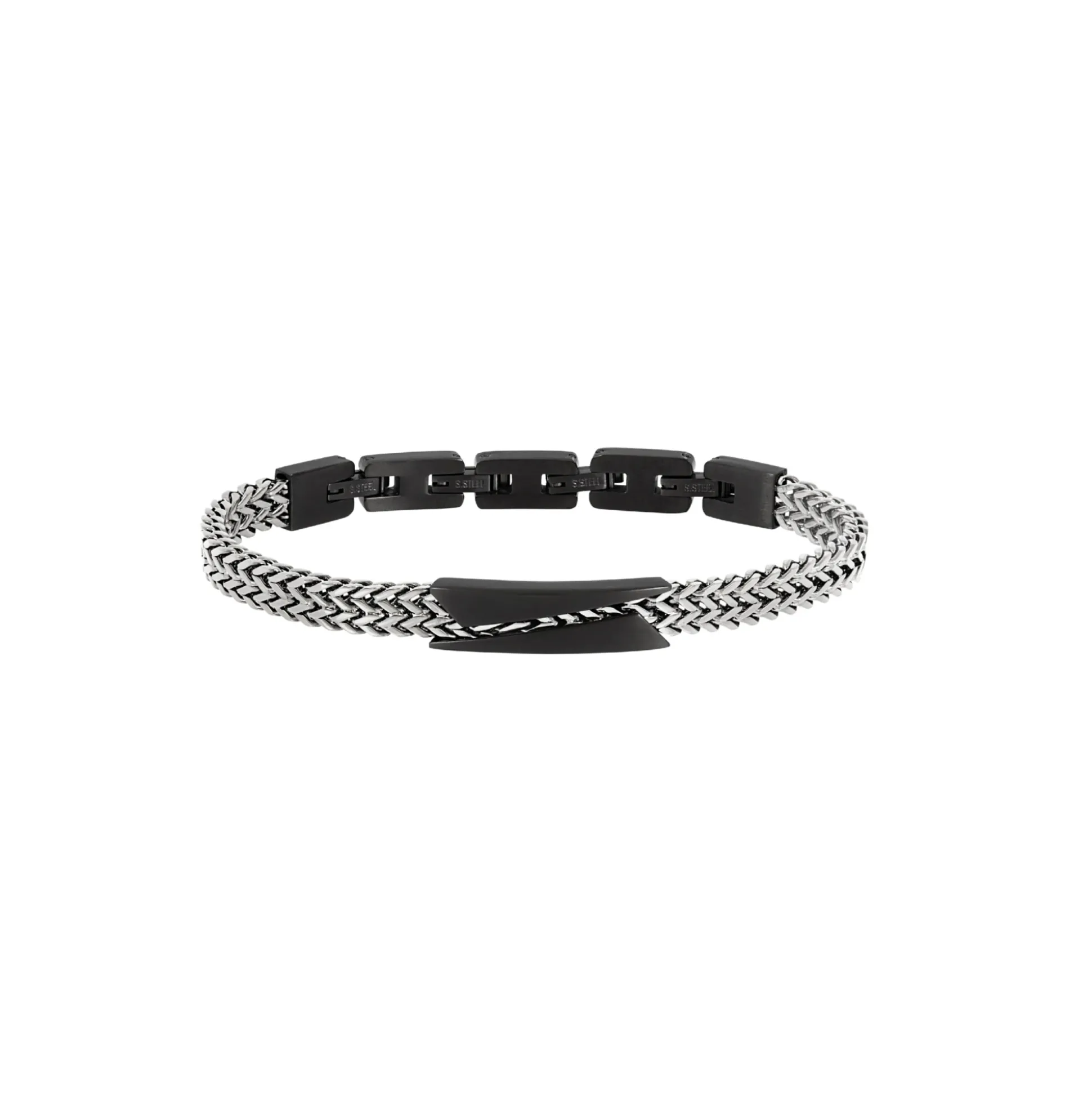 EDIT OUT-TWO-COLOR STEEL BRACELET