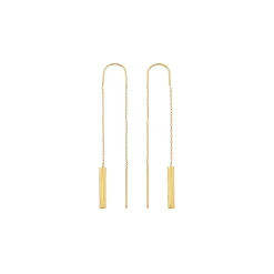 FLOW-GOLD COLORED STEEL EARRINGS