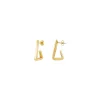FLOW-GOLD COLORED STEEL EARRINGS