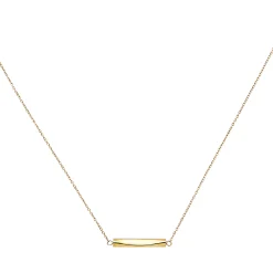 FLOW-GOLD COLORED STEEL NECKLACE