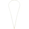 FLOW-GOLD-COLORED STEEL NECKLACE WITH PENDANT