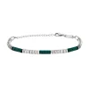 FUSION-STEEL AND LAVA BRACELET