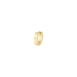 GRITTY-SINGLE IP GOLD STEEL EARRING
