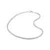 GROOVY-POLISHED STAINLESS STELL NECKLACE