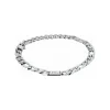 GROOVY-SATIN STAINLESS STEEL BRACELET