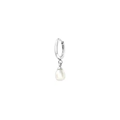 HAZARD-STAINLESS STEEL EARRING WITH NATURAL PEARL