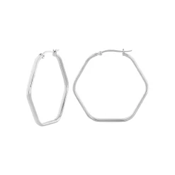 HEXAGONIA-STAINLESS STEEL EARRINGS