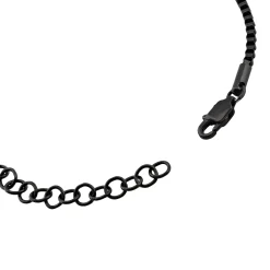 HOLT-STAINLESS STEEL BRACELET - BLACK COLORED