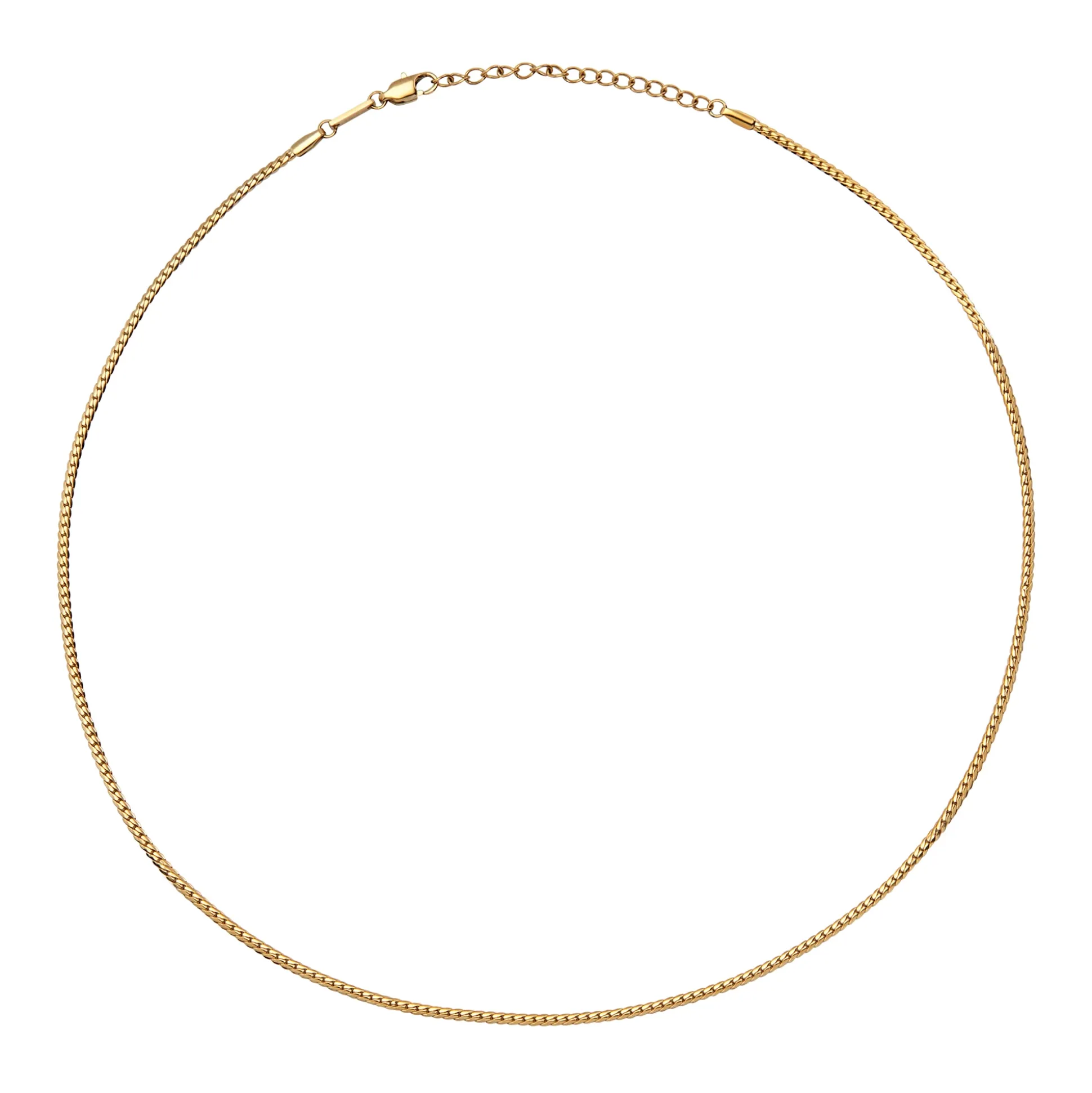HOLT-STAINLESS STEEL NECKLACE - GOLD COLORED