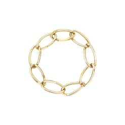 HOOP-GOLD COLORED STEEL BRACELET