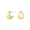 HOOP-GOLD COLORED STEEL EARRINGS